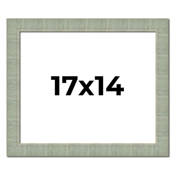 17x14 Frame Green Desert Pear Solid Wood Picture Frame | 1.625 Inch Moulding Width | Interior Frame