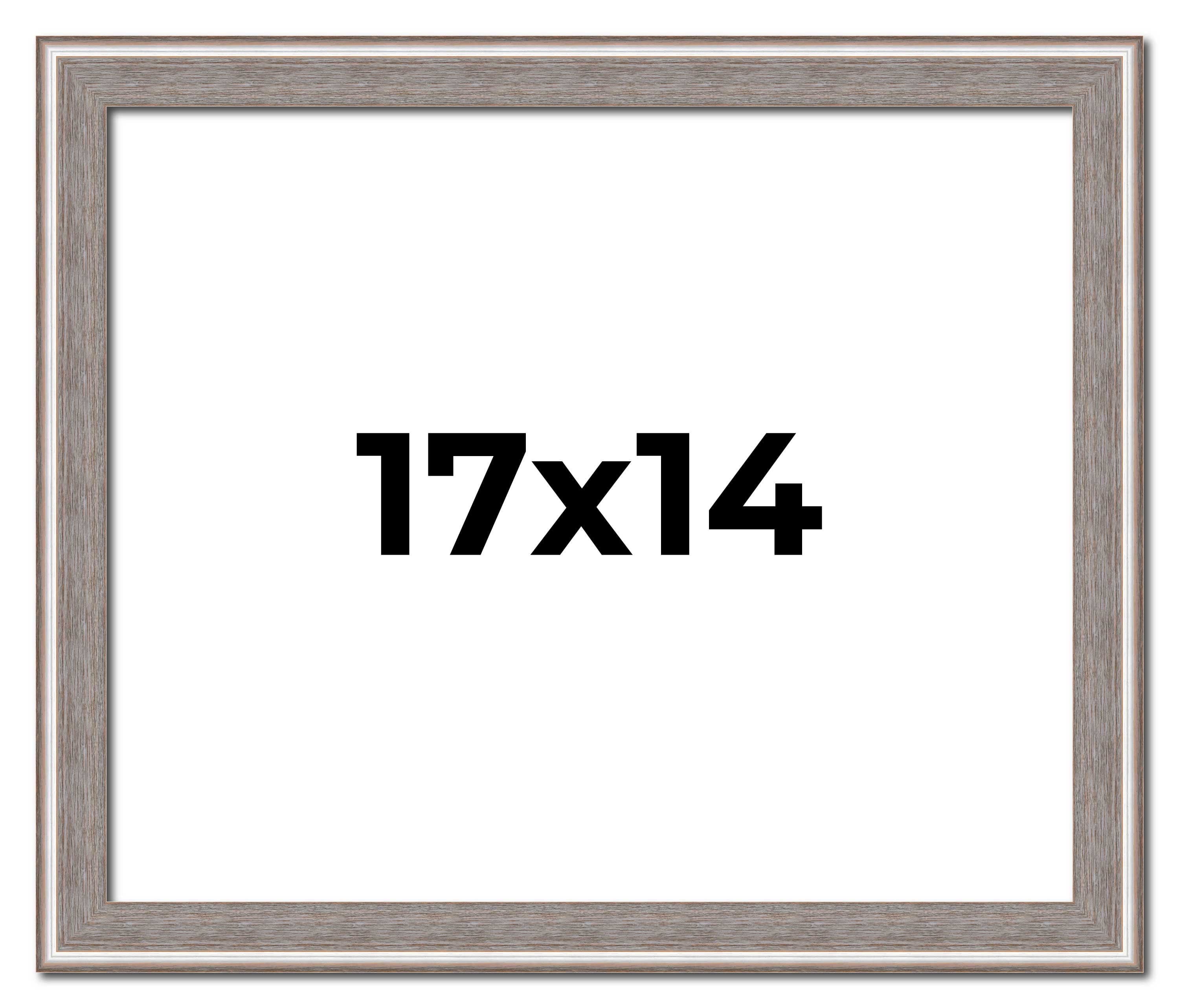 17x14 Frame Grey Real Wood Picture Frame Width 1.25 inches | Interior ...