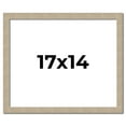 thumbnail image 1 of 17x14 Frame Grey Solid Wood Picture Frame Width 1 Inches | Interior Frame Depth 0.5 Inches |, 1 of 8