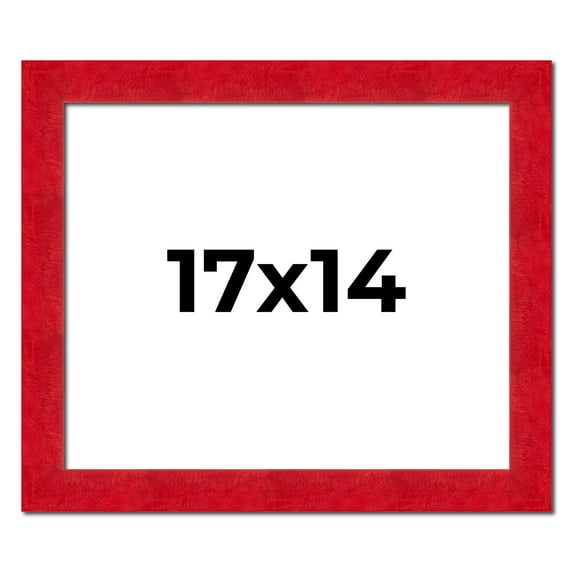 17x14 Frame Red Burl Solid Wood Picture Frame Width 1.75 Inches | Interior Frame Depth 0.5 Inches |