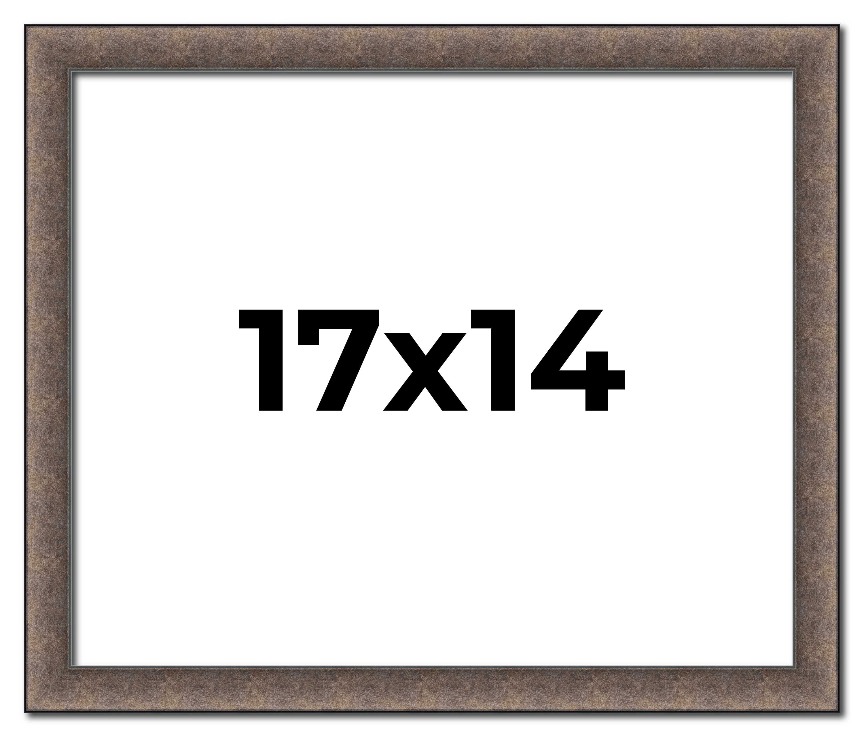 17x14 Frame Silver Real Wood Picture Frame Width 1.25 Inches | Interior ...