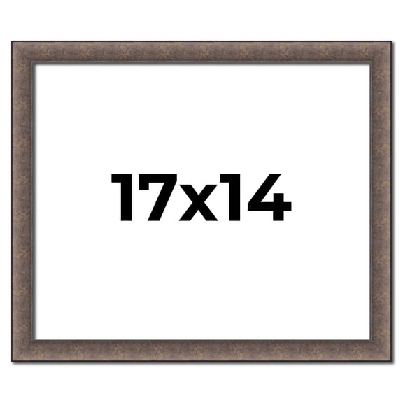 17x14 Frame Silver Real Wood Picture Frame Width 1.25 Inches | Interior Frame Depth 0.5 Inches |