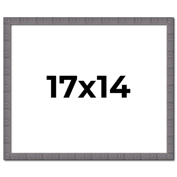 17x14 Frame Slate Blue Distressed Rustic Solid Wood Picture Frame | 0.75 Inch Moulding Width |