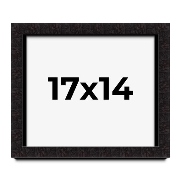 17x14 Shadow Box Black Solid Wood Display Picture Frame | 1 Inch Rabbet Depth | | 1.375 Inch