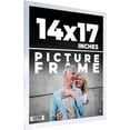 thumbnail image 1 of 17x14 Silver Wood Picture Frame - UV Acrylic, Foam Board Backing, Hanging Hardware, 1 of 8
