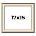 thumbnail image 1 of 17x15 Frame Gold Silver Plein Aire 2" Inch Wide Moulding Solid Wood Picture Frame | Modena, 1 of 8
