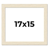 17x15 Frame White Real Wood Picture Frame Width 1.5 inches | Interior Frame Depth 0.5 inches | Barn