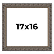 17x16 Frame Black Feather Payton Ornate Solid Wood Picture Frame Width 1.75 Inches | Interior Depth