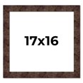 thumbnail image 1 of 17x16 Frame Brown Burl Real Wood Picture Frame Width 1.625 Inches | Interior Frame Depth 0.5 Inches, 1 of 8
