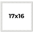 thumbnail image 1 of 17x16 Frame White Real Wood Picture Frame Width 0.75 inches | Interior Frame Depth 0.5 inches |, 1 of 8