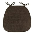 thumbnail image 1 of 17x16 Inch Chair Pads with Ties Memory Foam Kitchen Chair Cushions - Non Slip Cushions for Dining Chairs, D-Shaped Pads with Removable Washable Cover, 1 of 3