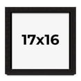thumbnail image 1 of 17x16 Shadow Box Black Solid Wood Display Picture Frame | 1 Inch Rabbet Depth | | 1.375 Inch, 1 of 4