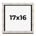 thumbnail image 1 of 17x16 Shadow Box Frame Silver | 1.625 Inches Deep Real Wood Contemporary Shadowbox Display Frame |, 1 of 7