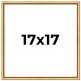 thumbnail image 1 of 17x17 Frame Beaded Gold Solid Wood Picture Frame | 0.75 Inches Moulding Width | Liscio Oro, 1 of 8