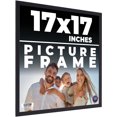 thumbnail image 1 of 17x17 Frame Black Real Wood Picture Frame Width 0.75 inches | Interior Frame Depth 0.5 inches |, 1 of 8