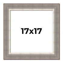 17x17 Frame Grey Real Wood Picture Frame Width 2.75 Inches | Interior Frame Depth 0.5 Inches |