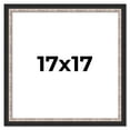 thumbnail image 1 of 17x17 Frame Silver Real Wood Picture Frame Width 1.25 Inches | Interior Frame Depth 0.75 Inches |, 1 of 8
