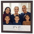 thumbnail image 1 of 17x17 Rustic Brown Real Wood Picture Frame Width 0.75 inches | Interior Frame Depth 0.5 inches |, 1 of 8