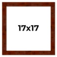thumbnail image 1 of 17x17 Walnut Brown Veneer Real Wood Picture Frame Width 1.75 inches | Interior Frame Depth 0.5, 1 of 8