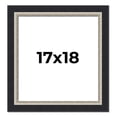 thumbnail image 1 of 17x18 Frame Black Real Wood Picture Frame Width 2.25 Inches | Interior Frame Depth 0.5 Inches |, 1 of 8