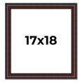 thumbnail image 1 of 17x18 Frame Brown Round Mahogany Solid Wood Picture Frame | 1.625 Inch Moulding Width | with UV, 1 of 8