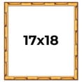 thumbnail image 1 of 17x18 Frame Gold Bamboo Solid Wood Picture Frame | 1 Inch Moulding Width | Interior Frame Depth, 1 of 8