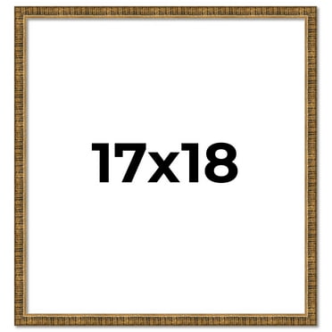 17x18 Frame Gold Kingsley Distressed Solid Wood Picture Frame Width 0.75 Inches | Interior Frame