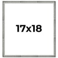 thumbnail image 1 of 17x18 Frame Silver Grey Distressed Solid Wood Picture Frame | 0.75 Inch Moulding Width | Interior, 1 of 8