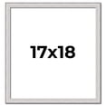 thumbnail image 1 of 17x18 Frame Silver Inner Slope Bevel Picture Frame | 1 Inch Moulding Width | 0.75 Inch Rabbet Depth, 1 of 8