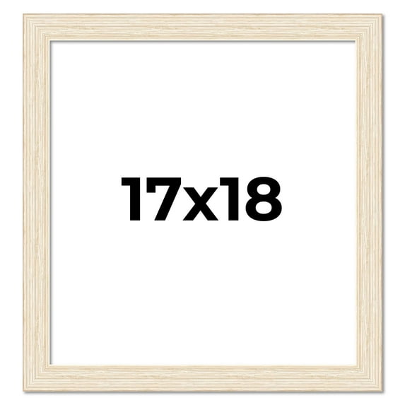 17x18 Frame White Real Wood Picture Frame Width 1.5 inches | Interior Frame Depth 0.5 inches | Barn