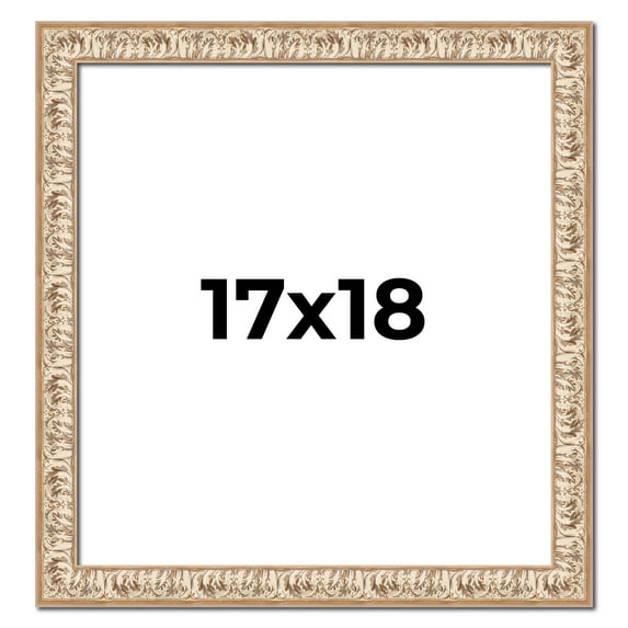 17x18 Frame White Real Wood Picture Frame Width 1.5 inches | Interior Frame Depth 0.5 inches |