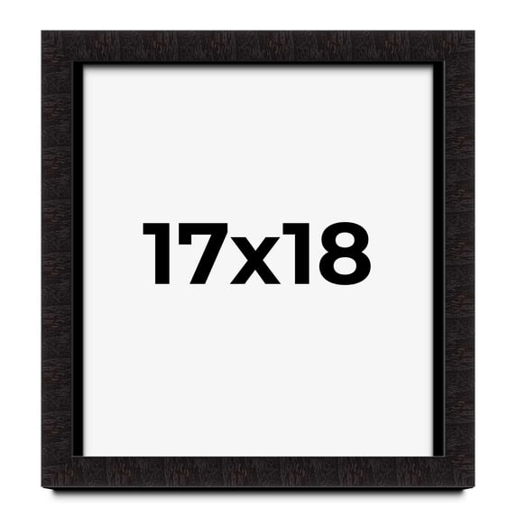 17x18 Shadow Box Black Solid Wood Display Picture Frame | 1 Inch Rabbet Depth | | 1.375 Inch
