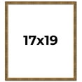 thumbnail image 1 of 17x19 Frame Gold Solid Wood Picture Frame - Complete Modern Photo Frame Includes UV Acrylic, 1 of 8