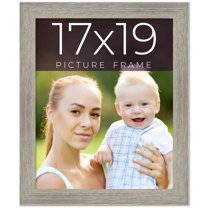 17x19 Frame Grey Real Wood Picture Frame Width 1.5 Inches | Interior Frame Depth 0.5 Inches | Barn