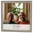 thumbnail image 1 of 17x19 Frame Grey Solid Wood Picture Frame Width 1 Inches | Interior Frame Depth 0.5 Inches |, 1 of 8