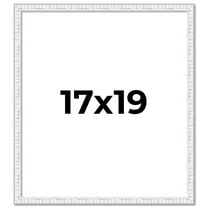 17x19 Frame White Real Wood Picture Frame Width 0.75 inches | Interior Frame Depth 0.5 inches |