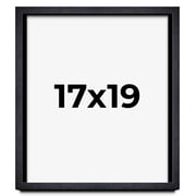 17x19 Shadow Box Frame Black | 1 Inches Deep Real Wood Farmhouse Shadowbox Display Frame | UV
