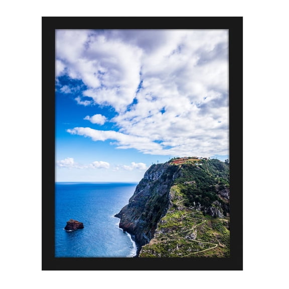17x20 Black Picture Frame with Flexible Plexiglass Front Wall Mountable 1 Pack