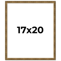 17x20 Frame Gold Kingsley Distressed Solid Wood Picture Frame Width 0.75 Inches | Interior Frame