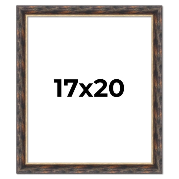 17x20 Frame Gold Real Wood Picture Frame Width 1.5 inches | Interior Frame Depth 0.5 inches |