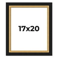 thumbnail image 1 of 17x20 Frame Gold Real Wood Picture Frame Width 2.25 Inches | Interior Frame Depth 0.5 Inches |, 1 of 8