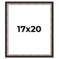 thumbnail image 1 of 17x20 Frame Silver Real Wood Picture Frame Width 1.25 Inches | Interior Frame Depth 0.75 Inches |, 1 of 8