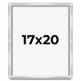 thumbnail image 1 of 17x20 Frame Silver Whitewashed Wood Grain Solid Wood Shadow Box | 0.75 Inch Moulding Width | 0.75, 1 of 8