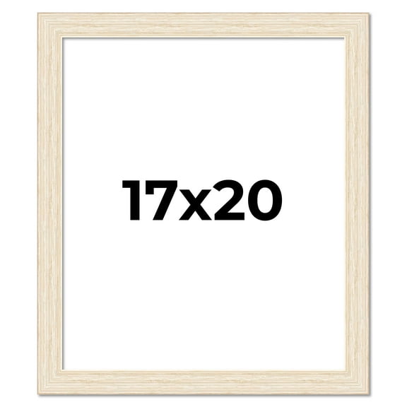 17x20 Frame White Real Wood Picture Frame Width 1.5 inches | Interior Frame Depth 0.5 inches | Barn