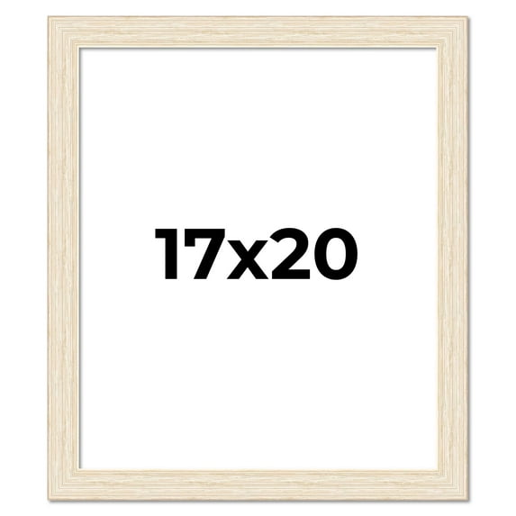 17x20 Frame White Real Wood Picture Frame Width 1.5 inches | Interior Frame Depth 0.5 inches | Barn