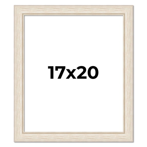17x20 Frame White Real Wood Picture Frame Width 1.75 inches | Interior Frame Depth 0.5 inches |