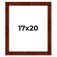 thumbnail image 1 of 17x20 Walnut Brown Veneer Real Wood Picture Frame Width 1.75 inches | Interior Frame Depth 0.5, 1 of 8