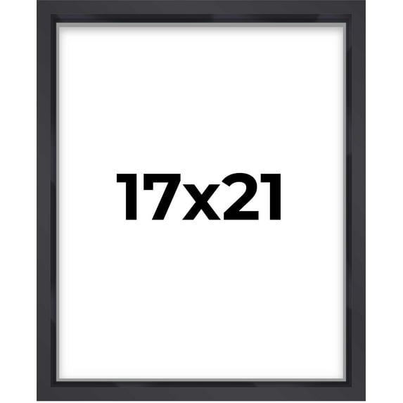 17x21 Black Shadowbox Frame - Interior Size 17x21 by 1 Inches - Made to Display Items Up To 1 Inches Deep