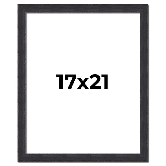 17x21 Frame Black Real Wood Picture Frame Width 1.25 Inches | Interior Frame Depth 0.5 Inches |