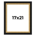 thumbnail image 1 of 17x21 Frame Gold Real Wood Picture Frame Width 2.25 Inches | Interior Frame Depth 0.5 Inches |, 1 of 8